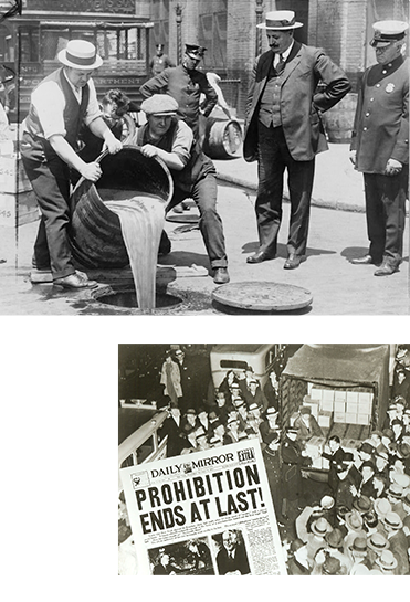 Image of some people pouring some liquid into pothole from barrel